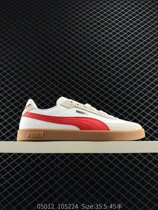 Puma Club II Era Chaussures de skateboard blanc rouge gomme 2