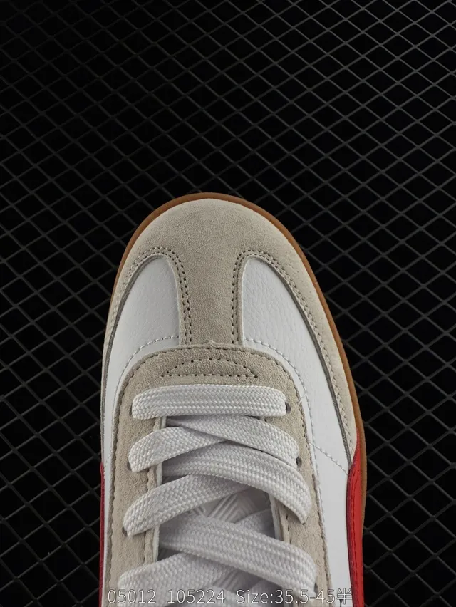 Puma Club II Era Chaussures de skateboard blanc rouge gomme 3