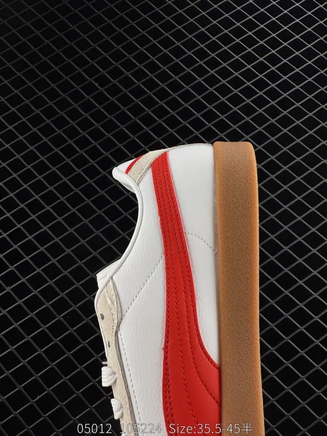 Puma Club II Era Chaussures de skateboard blanc rouge gomme 4