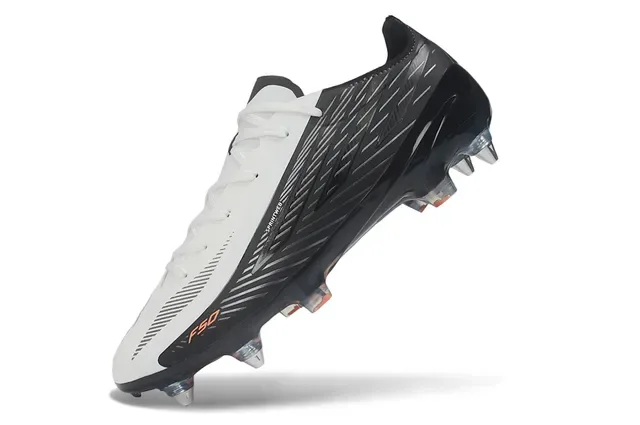 Puma F50 Sprintweb Black White Orange Firm-Ground Soccer Shoes 3