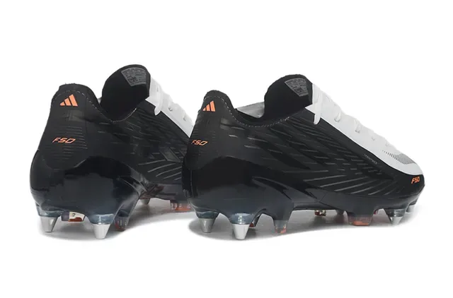 Puma F50 Sprintweb Black White Orange Firm-Ground Soccer Shoes 5