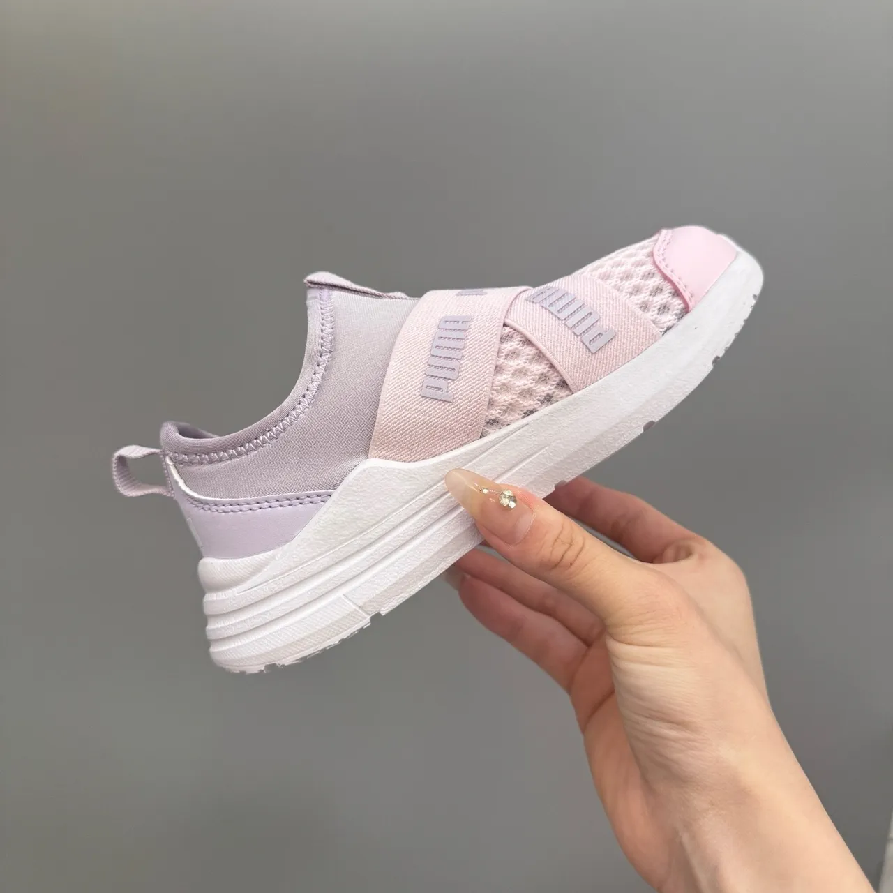 Puma Future Z Bleu Blanc Slip-On Sangle Élastique Double Chaussures Lifestyle 20