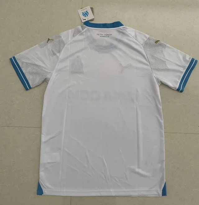 Puma Olympique de Marseille Jersey blanc avec bande bleue 2