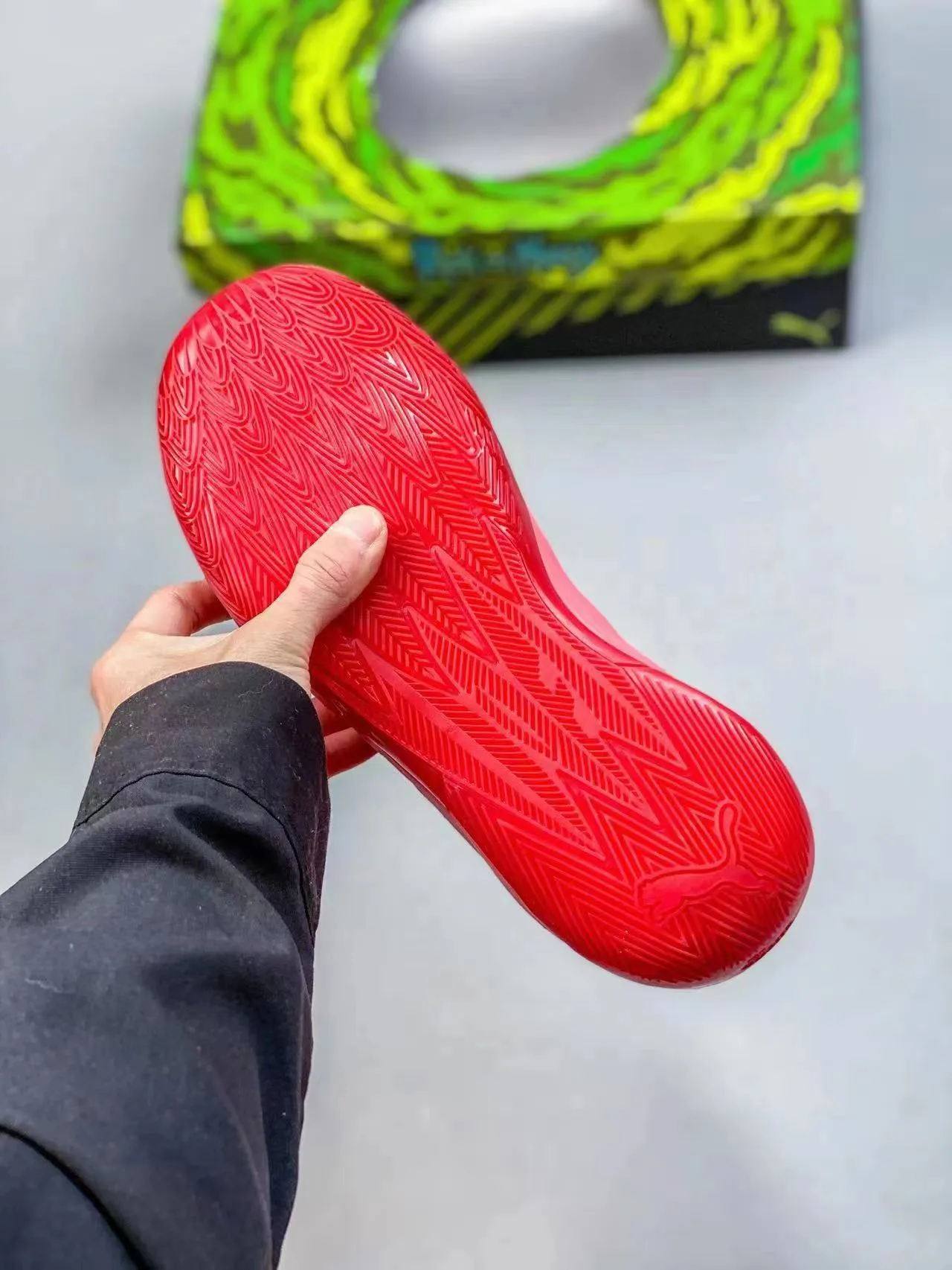 Puma Ramelo Bauer Personal Second Generation Tênis de Basquete rosa vivo e verde neón 4