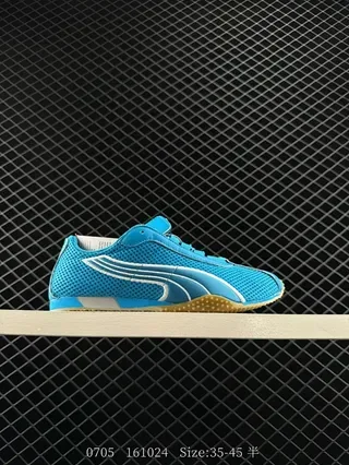 Puma Speedcat LS Blue White Mesh Upper Flat Gum Outsole Sneakers 2