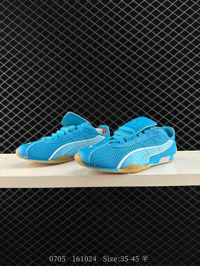 Puma Speedcat LS Blue White Mesh Upper Flat Gum Outsole Sneakers 3