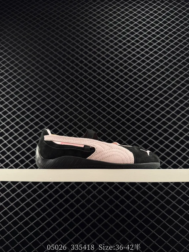 Puma Speedcat Sapatos Mary Jane de Camurça e Têxtil Rosa Bege 6