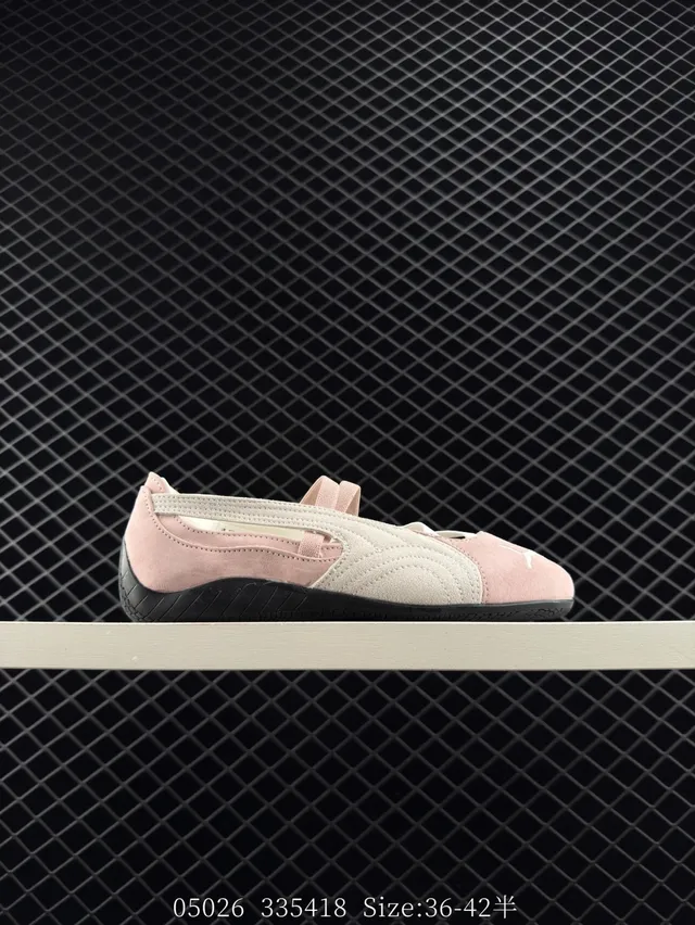 Puma Speedcat Sapatos Mary Jane de Camurça e Têxtil Rosa Bege 7