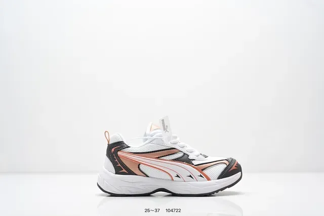 Puma Branco Rosa Grosso Midsole Camadas Sobreposições Sintéticas Tênis Lifestyle 3