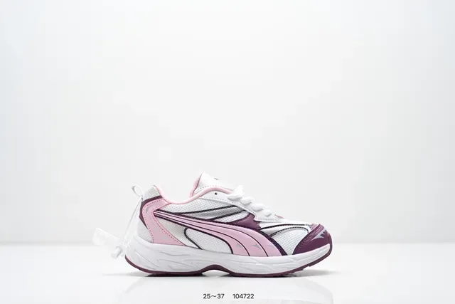 Puma Branco Rosa Grosso Midsole Camadas Sobreposições Sintéticas Tênis Lifestyle 7
