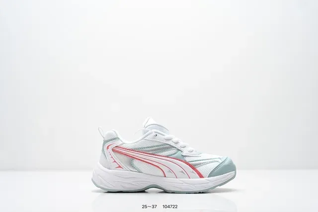 Puma Branco Rosa Grosso Midsole Camadas Sobreposições Sintéticas Tênis Lifestyle 10