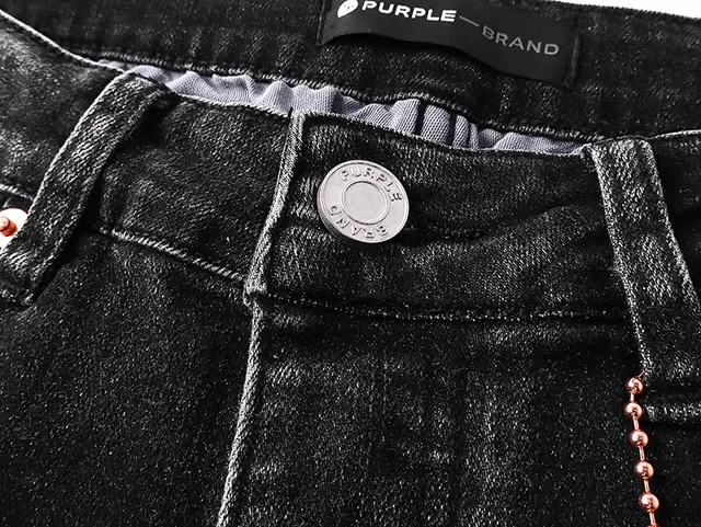 Purple Brand Distressed Black Paint-Splatter Ripped Jeans 6