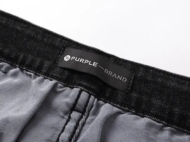 Purple Brand Distressed Black Paint-Splatter Ripped Jeans 11