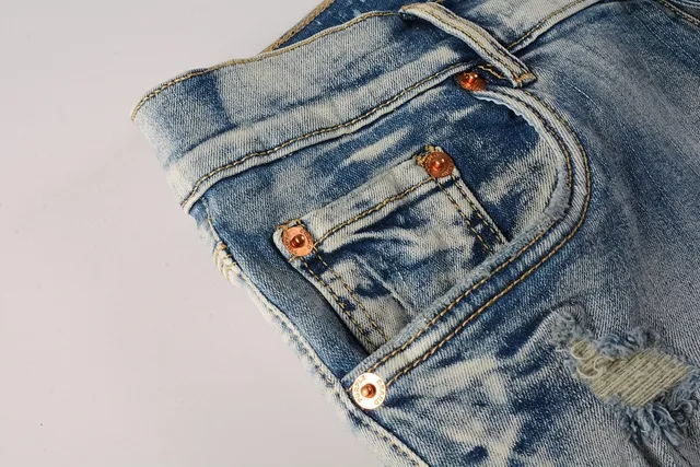Purple Brand jeans usé lavé clair slim fit 11