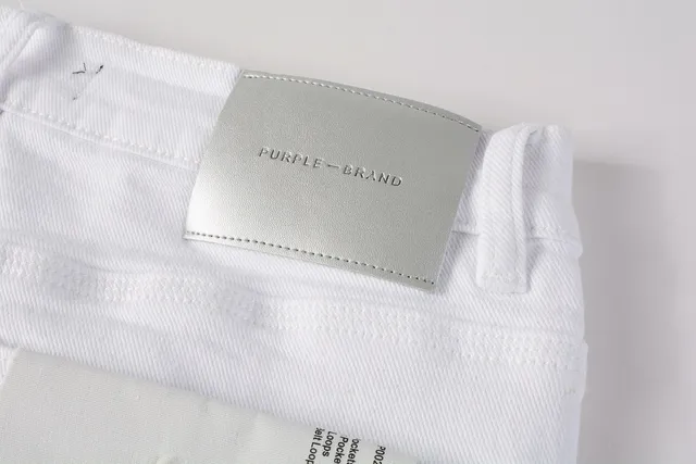 Purple Brand Jeans slim fit avec taches de peinture blanche déchirées 4