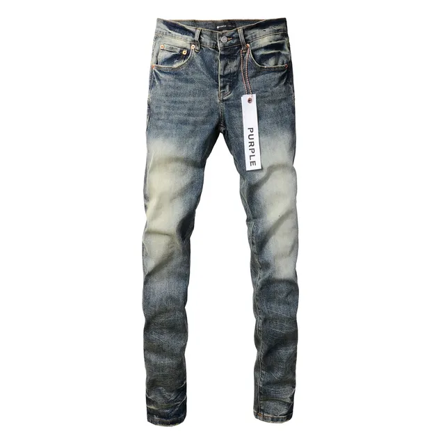 Purple Brand Slim-Straight Mid-Rise Distressed Fade Wash Jeans 3