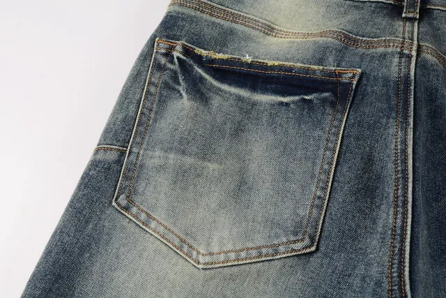 Purple Brand Slim-Straight Mid-Rise Distressed Fade Wash Jeans 6