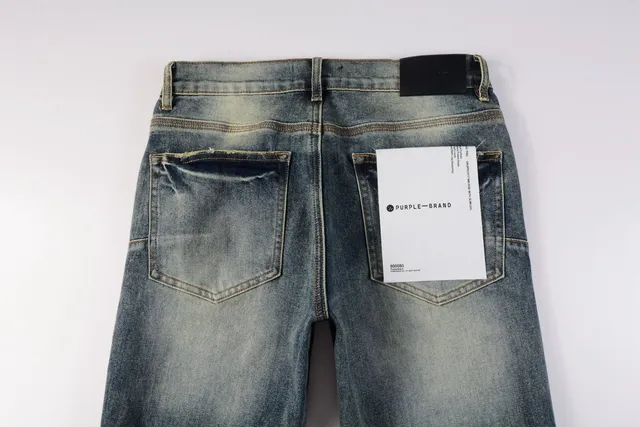Purple Brand Slim-Straight Mid-Rise Distressed Fade Wash Jeans 8