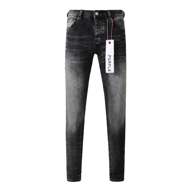 Purple Brand Washed Black Slim-Fit Distressed Jeans 17