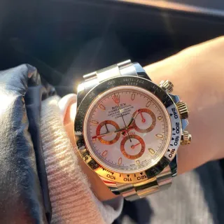 Rolex Cosmograph Daytona Two-Tone Stainless Steel and Gold Chronograph Mechanical Watch