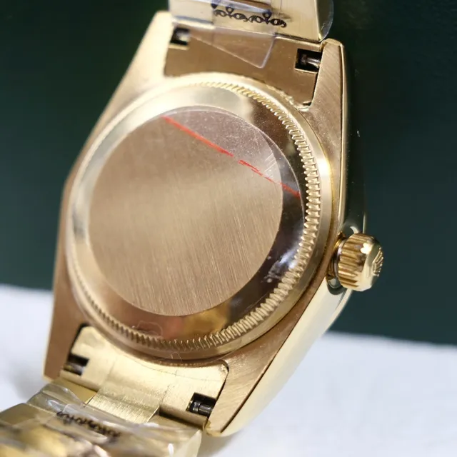 Rolex Oyster Perpetual Datejust Gold-tone Diamond Bezel Mechanical Watch 2