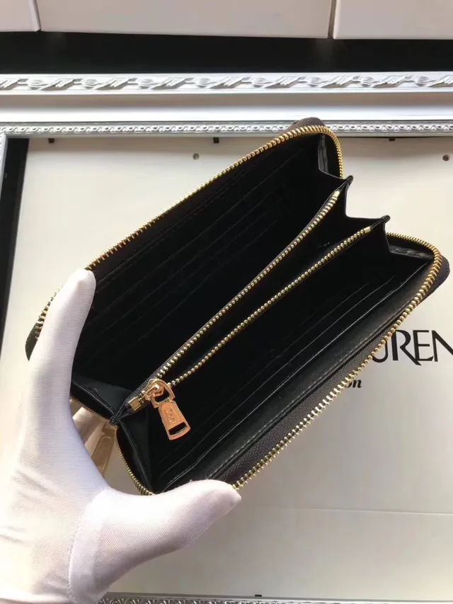 Saint Laurent Loulou Quilted Black Leather Long Wallet 5