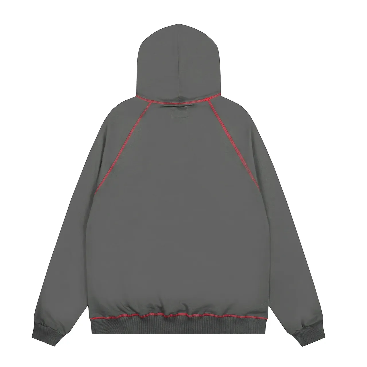 Sp5der رمادي أحمر Oversized Fit Contrast Piping Tracksuit 3