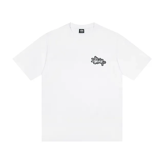 Stussy Stock Logo ग्राफिक टी-शर्ट 3