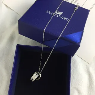 Swarovski Interlocking Ring Pavé Crystal Necklace