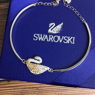Swarovski Swan Collection Two-Tone Crystal Choker Necklace