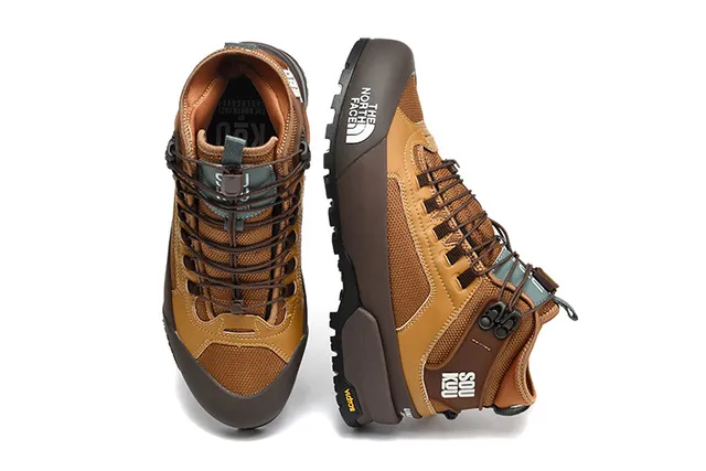 The North Face Brown Beige High-Top Rugged Hiking Boots 16