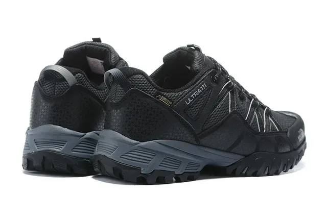 The North Face Ultra III Black Gray Low-Cut Hiking Boot Mesh-Synthetic Hybrid Upper Sneakers 5