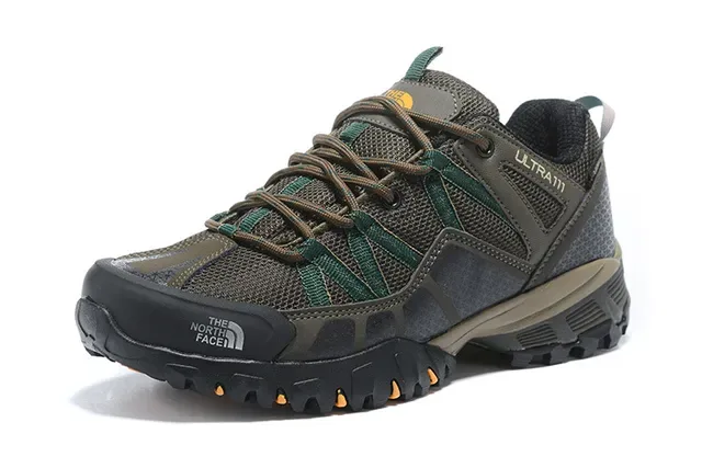 The North Face Ultra III Black Gray Low-Cut Hiking Boot Mesh-Synthetic Hybrid Upper Sneakers 8