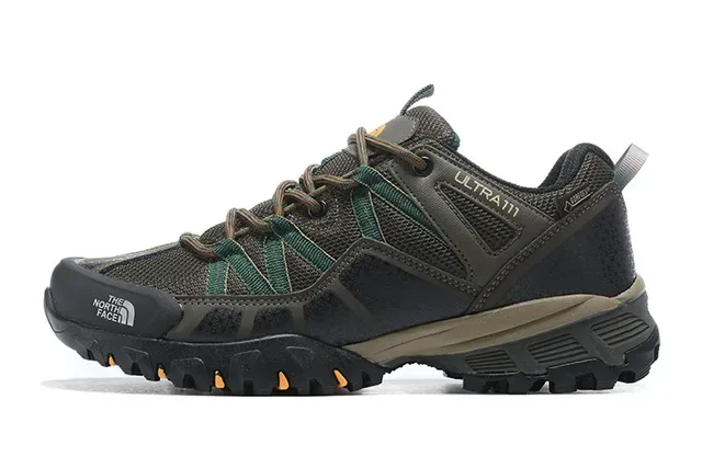 The North Face Ultra III Black Gray Low-Cut Hiking Boot Mesh-Synthetic Hybrid Upper Sneakers 9