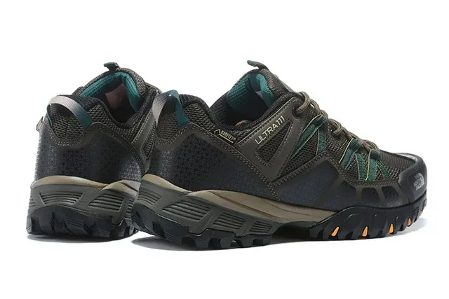 The North Face Ultra III Black Gray Low-Cut Hiking Boot Mesh-Synthetic Hybrid Upper Sneakers 11