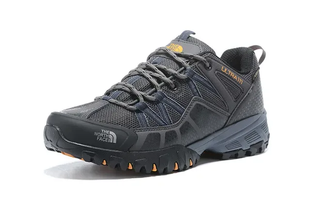 The North Face Ultra III Black Gray Low-Cut Hiking Boot Mesh-Synthetic Hybrid Upper Sneakers 14