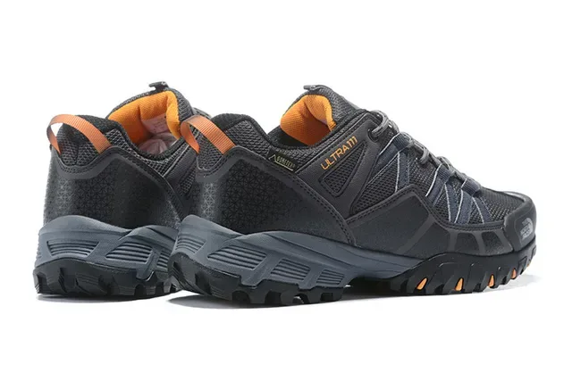The North Face Ultra III Black Gray Low-Cut Hiking Boot Mesh-Synthetic Hybrid Upper Sneakers 16