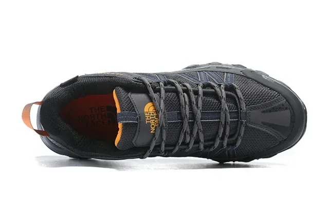 The North Face Ultra III Black Gray Low-Cut Hiking Boot Mesh-Synthetic Hybrid Upper Sneakers 18