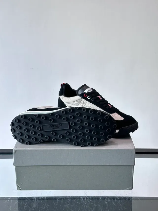 Thom Browne Quilted Black Beige Air Cushion Lifestyle Sneakers 2