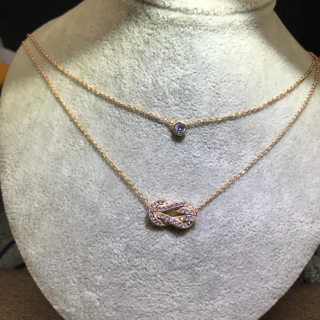 Tiffany & Co. HardWear Pavé Knot Collier à double couche 2