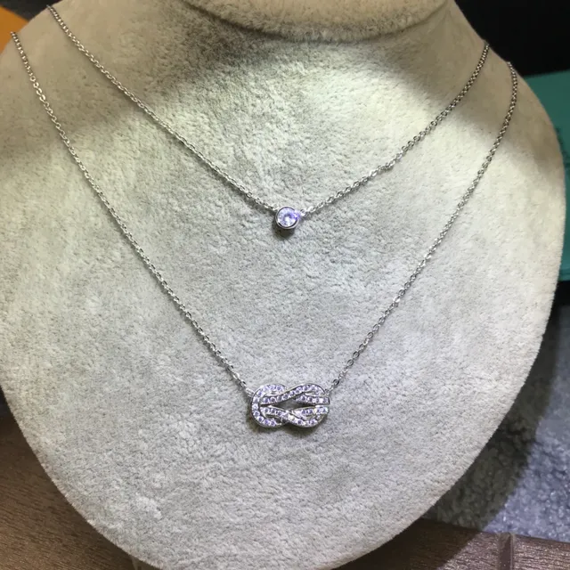 Tiffany & Co. HardWear Pavé Knot Collier à double couche 4