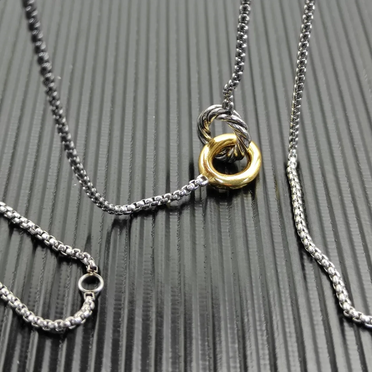 Tiffany & Co. HardWear Two-Tone Twisted Ring Necklace 2