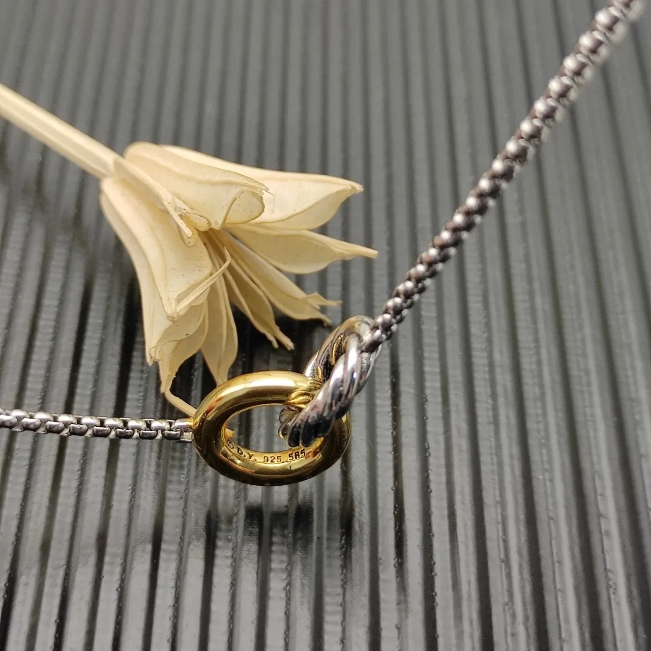 Tiffany & Co. HardWear Two-Tone Twisted Ring Necklace 5