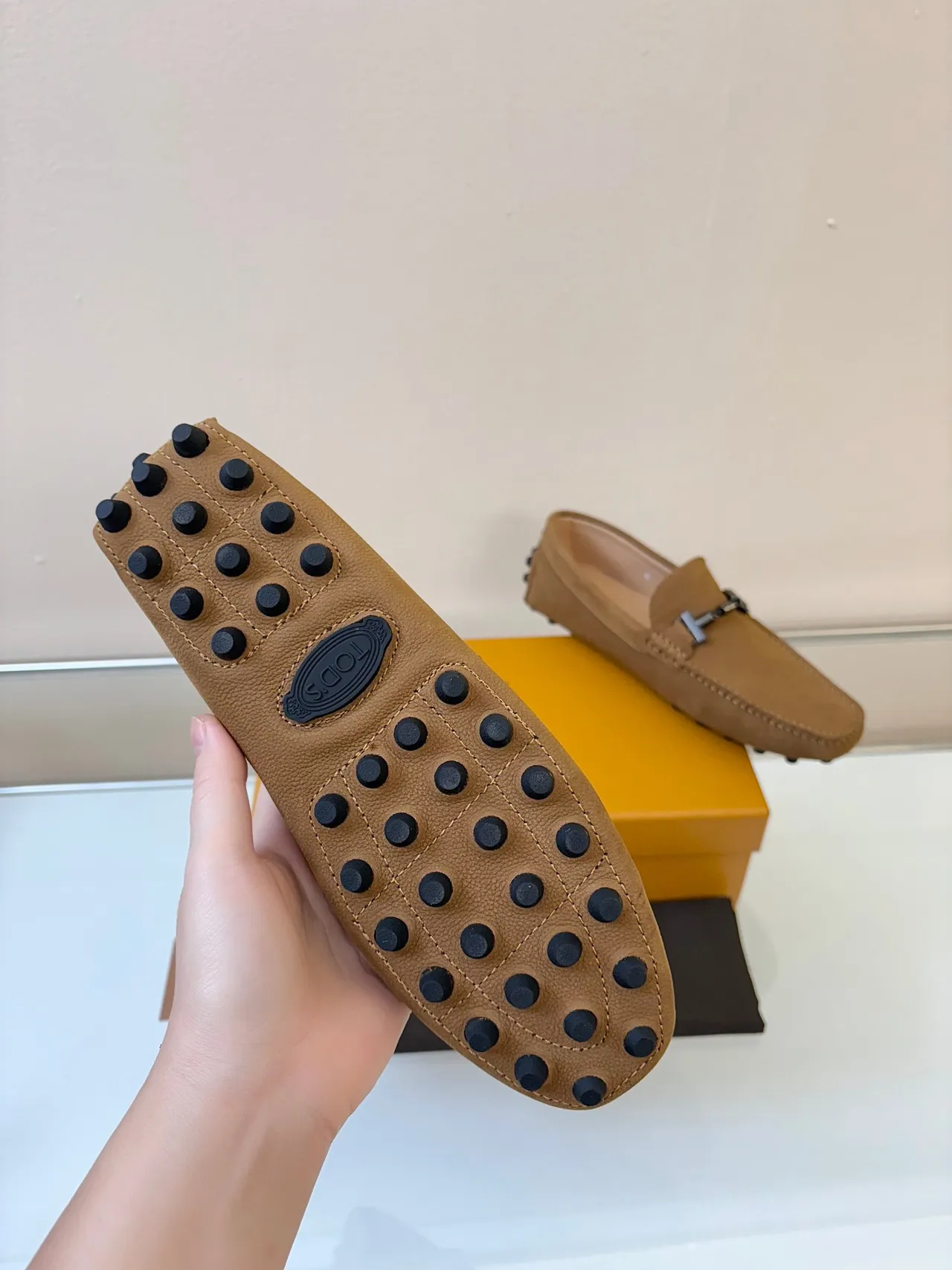 Tod's Gommino Loafer Marron cuir à grain boucle à mors Loafer 5