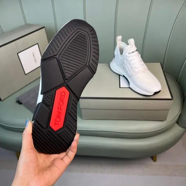 Tom Ford White Mesh and Synthetic Lifestyle Sneaker 2