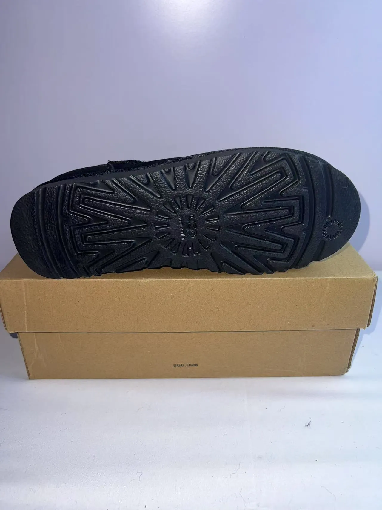 UGG Black Suede Upper Elasticated Collar Snow Boots 2