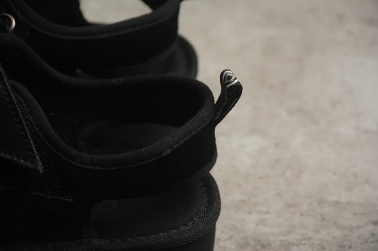 UGG Black Two-Strap Velcro Platform Casual Sandals 5