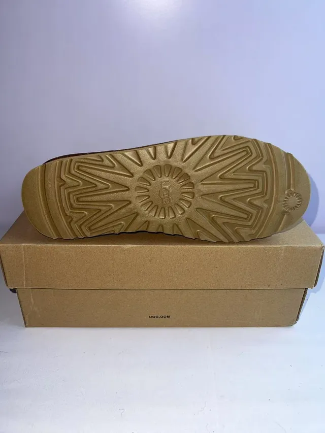 UGG Marrón Beige Ante Superior Forro de Borrego Botas de Nieve 2