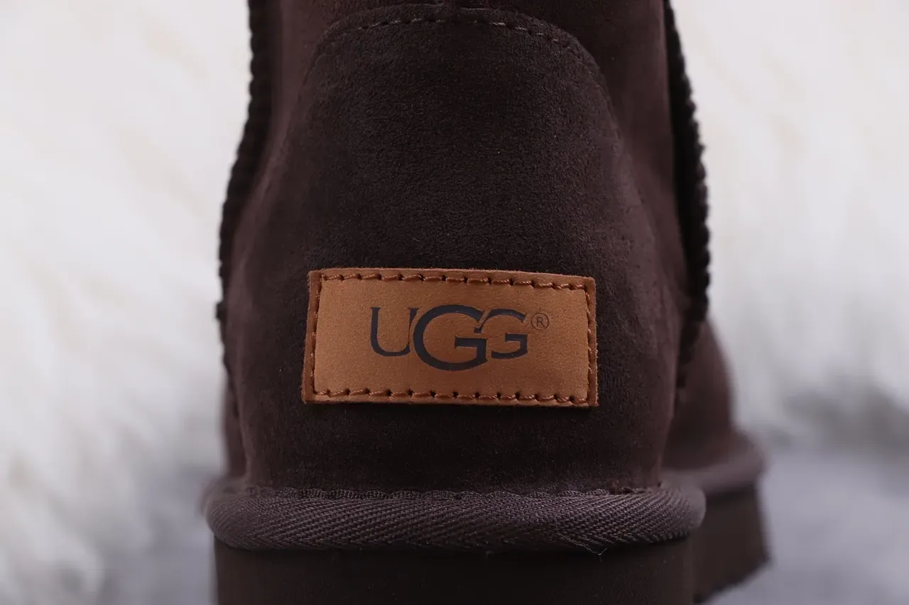 UGG Brown Black Suede Upper Shearling-Lined Knee Boots 4