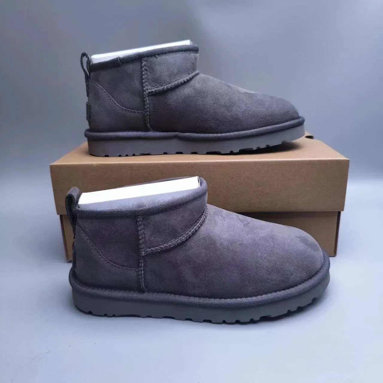 UGG Classic Mini Charcoal Gray Snow Boots 2